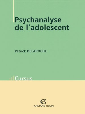 cover image of Psychanalyse de l'adolescent